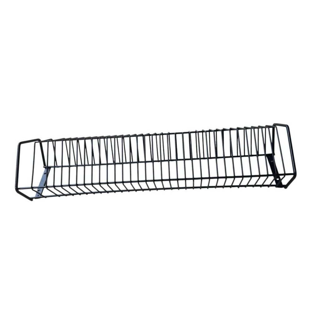 VTG Atlantic Style Black Metal Wire CD DVD Media Storage Tower Rack Wall Mount